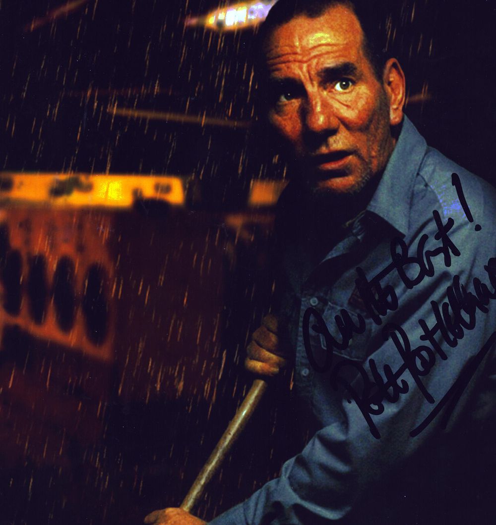 Lot 339: Pete Postethwaite signed 10x8inch colour photo.