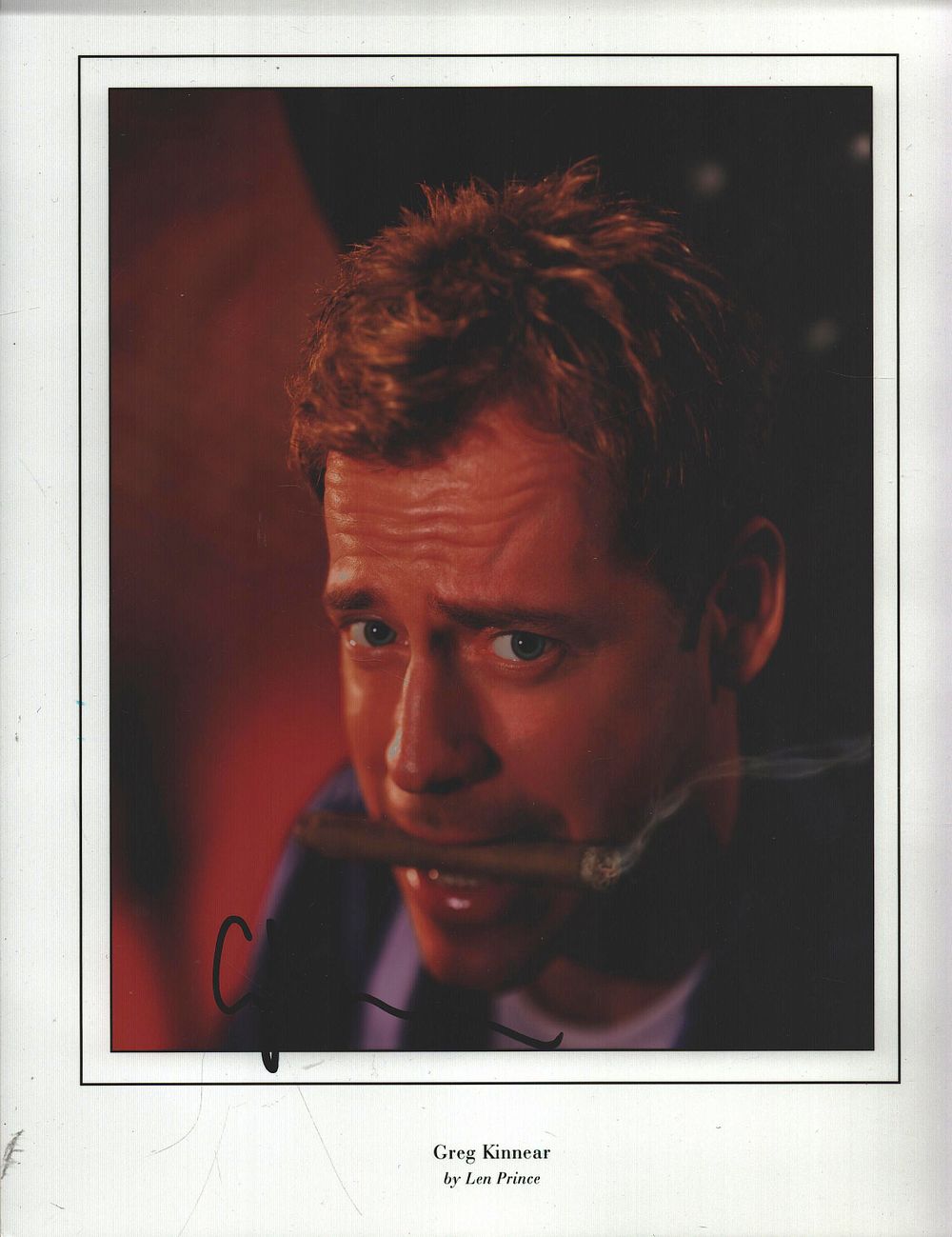 Lot 387: Greg Kinnear signed 10x8inch colour photo.