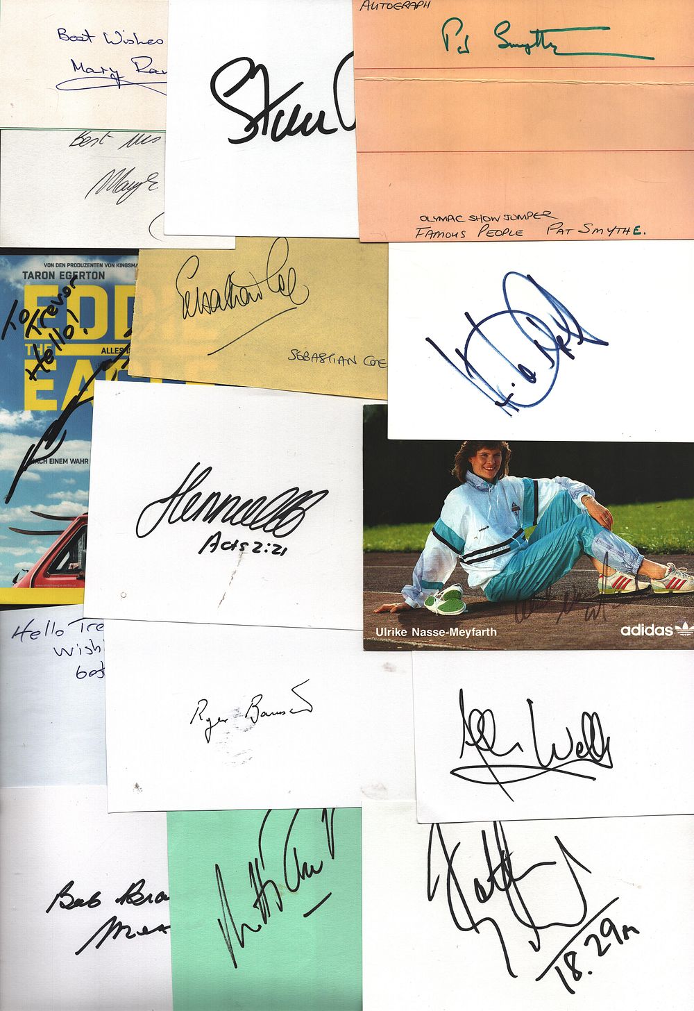 Lot 458: Olympians signed collection. Includes assortment of photos and...