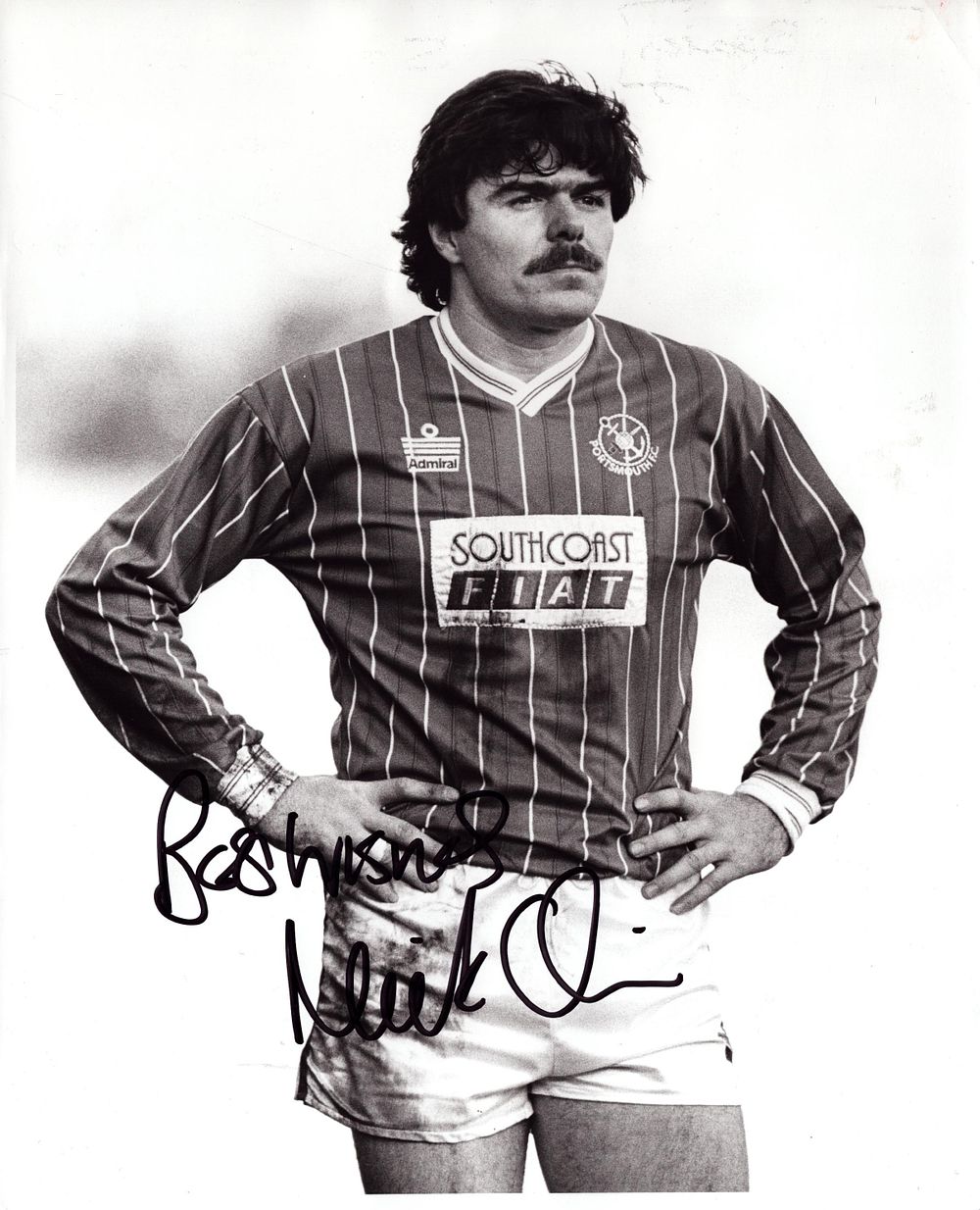 Lot 497: Football Mickey Quinn signed 10x8inch black and white...