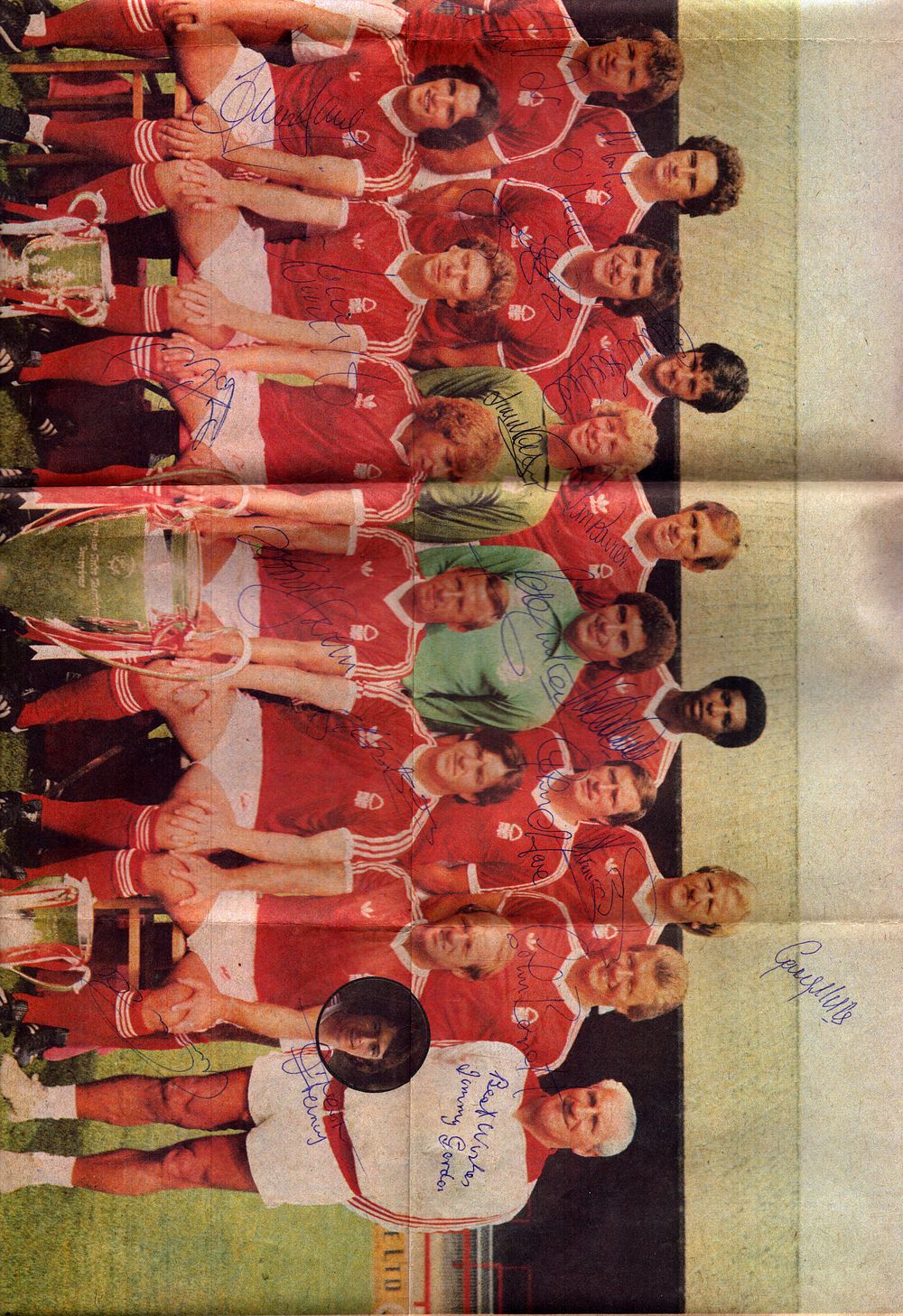 Lot 163: Nottingham Forest 1979/80 newspaper poster includes some legendary...