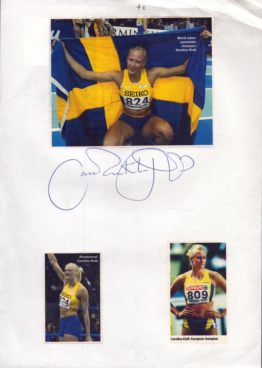 Lot 167: Caroline Kluft 12x8inch signature piece.