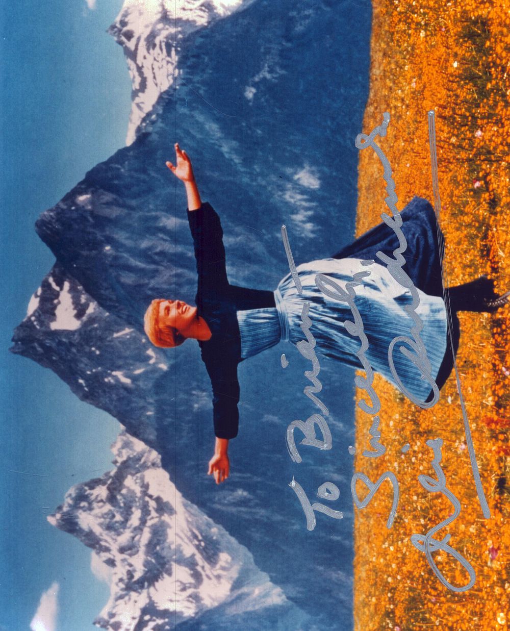 Lot 174: Julie Andrews signed Sound of Music 10x8inch colour...