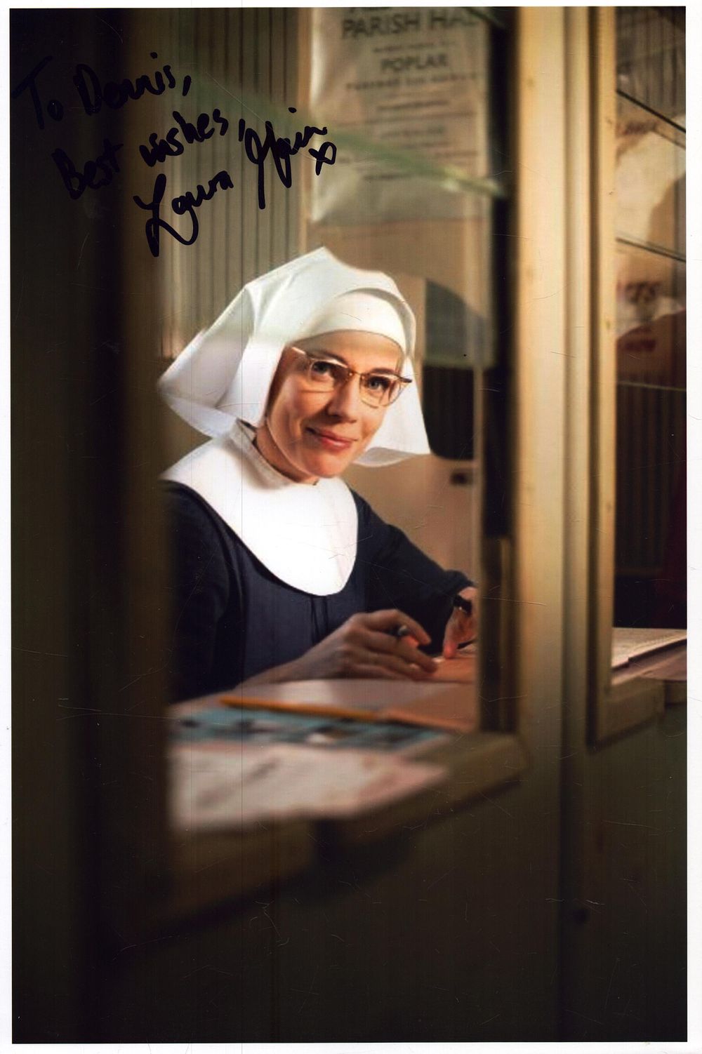Lot 195: Laura Main signed 12x8inch " Call the Midwife"...