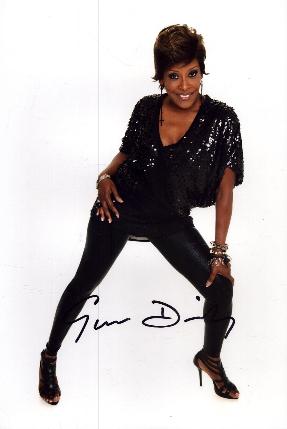 Lot 197: Gwen Dickey signed 10x8inch colour photo.