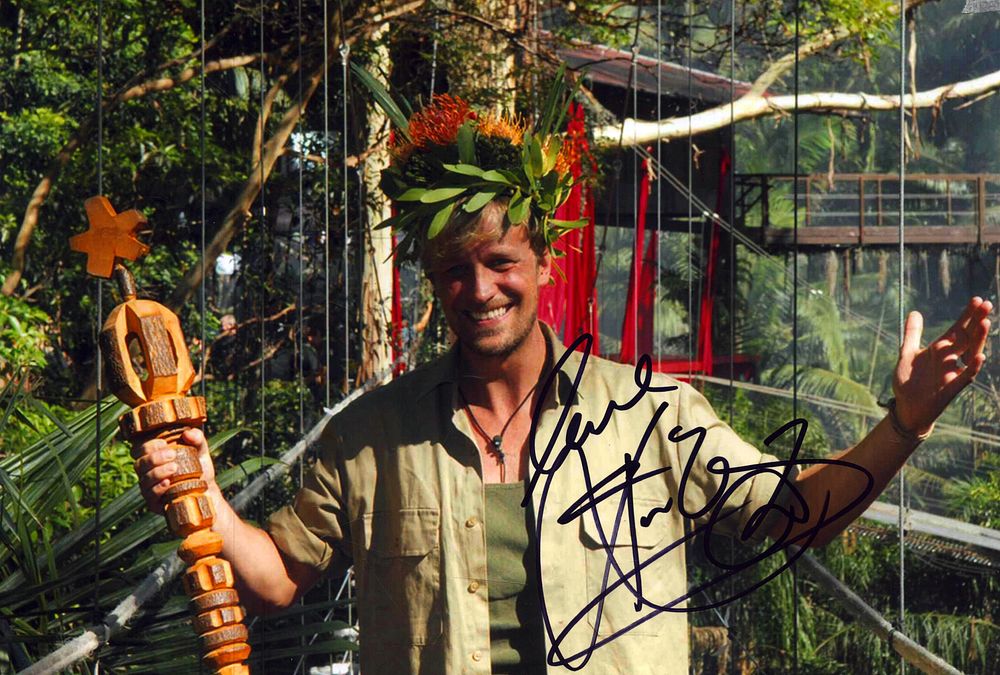 Lot 210: Kian Egan signed 12x8inch Im a Celebrity colour...