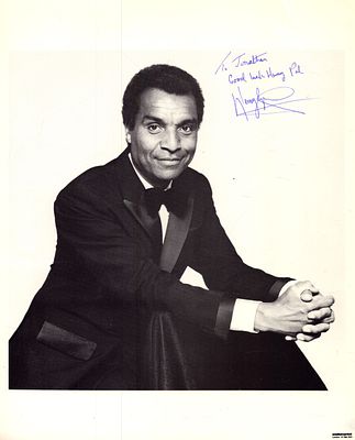 Kenny Lynch signed 10x8inch black and white photo. Dedicated.