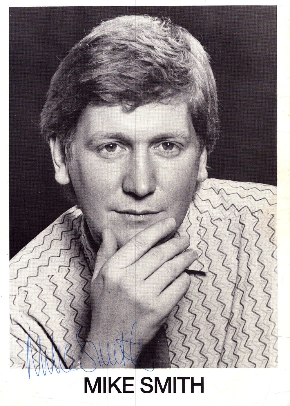 Lot 214: Mike Smith signed 8x6inch black and white promo...