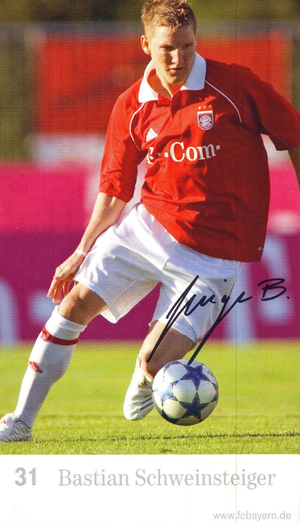 Lot 237: Bastian Schweinsteiger signed 6x4inch promo photo.