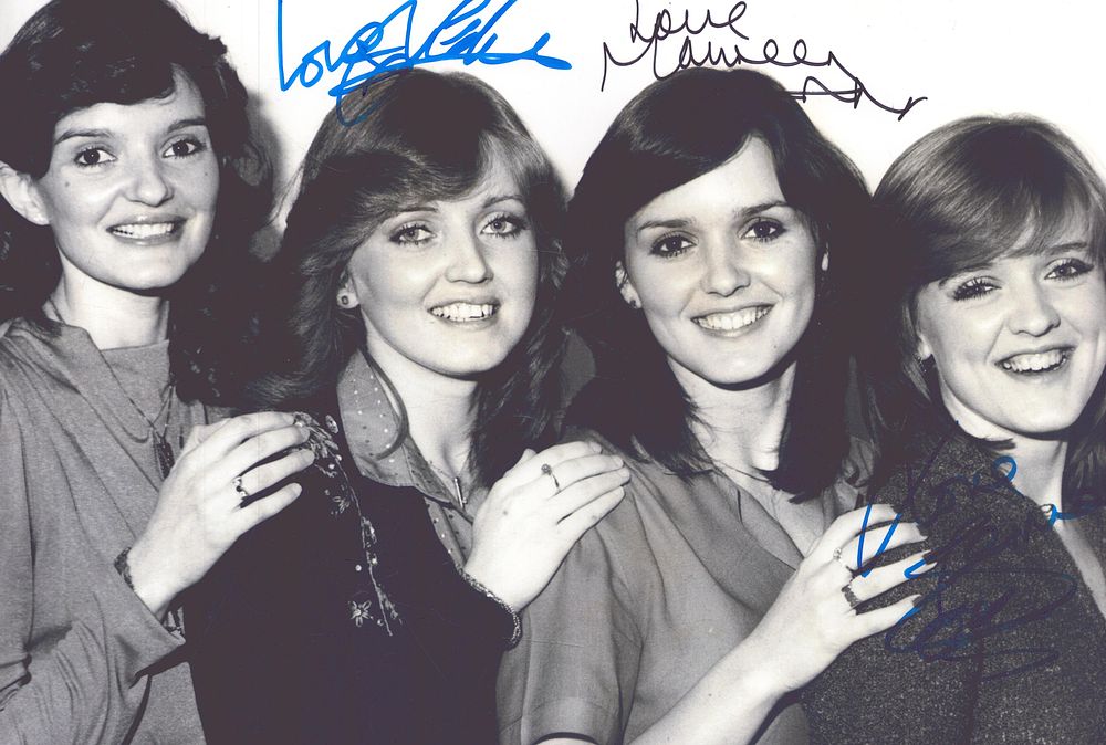 Lot 252: The Nolans multi signed 12x8inch colour photo includes...