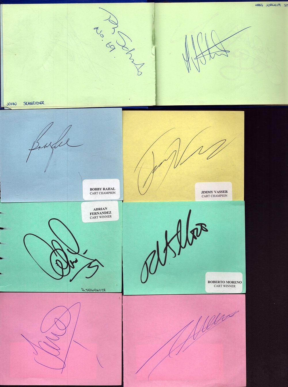 Lot 264: Motor Racing Legends autograph book collection includes great...