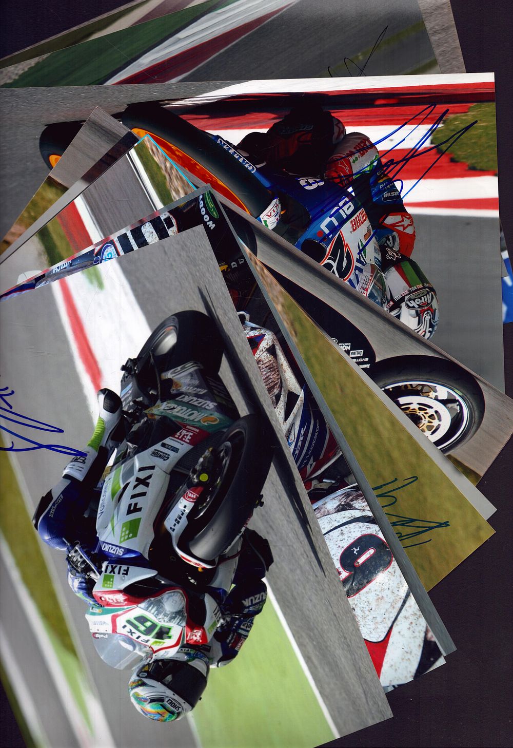 Lot 268: Motor Cycling Riders collection 12, signed photos includes...