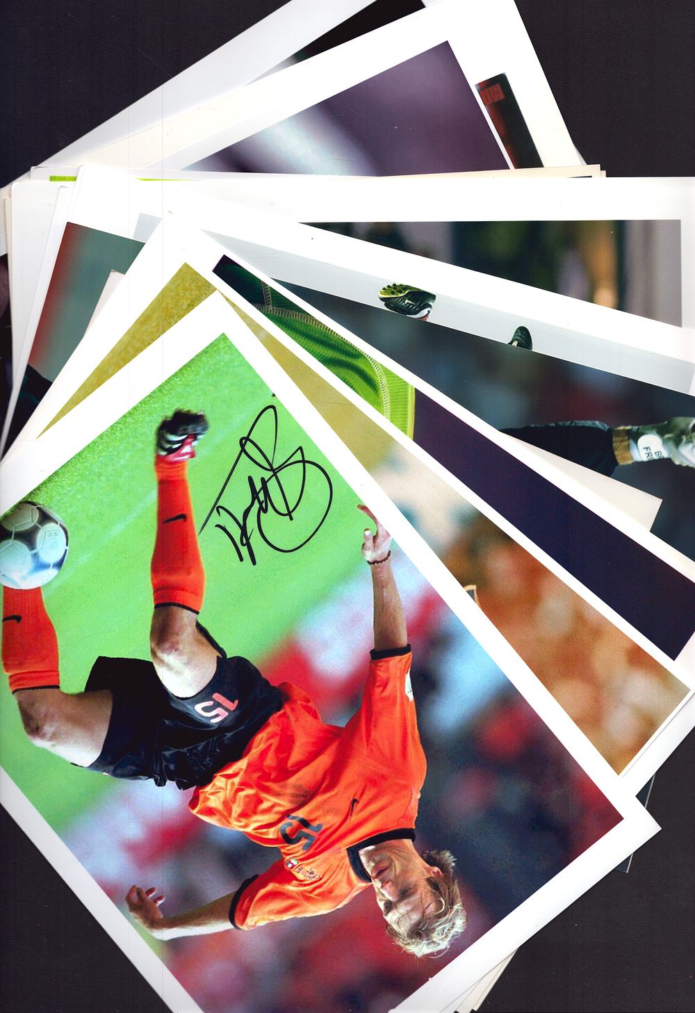 Lot 272: International Footballers collection 20, plus signed photos includes...