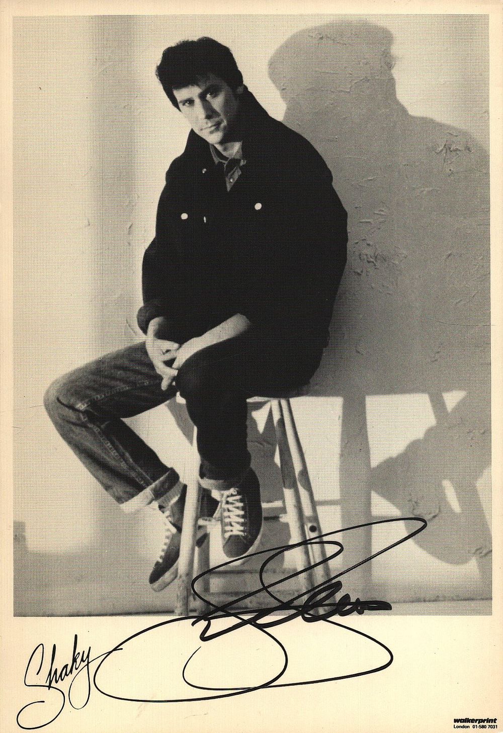 Lot 306: SHAKIN STEVENS Singer signed Promo Photo .