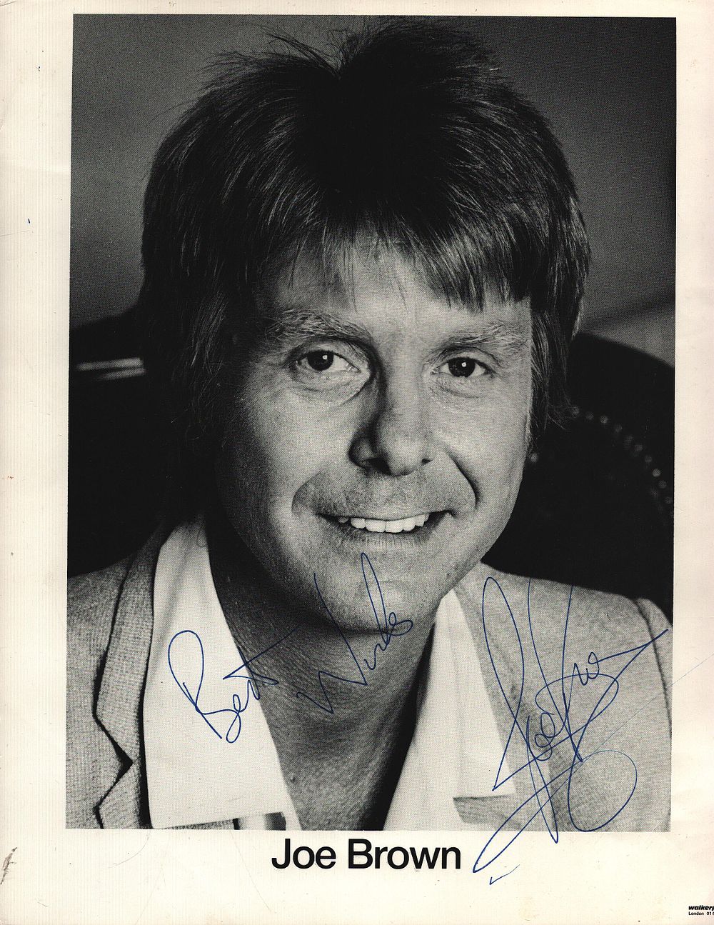 Lot 313: JOE BROWN Singer signed 8x10 Photo.