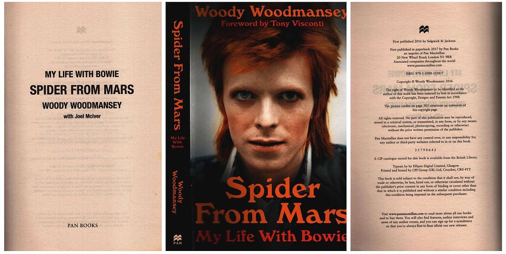 Lot 326: Woody Woodmansey Spider From Mars My Life with...