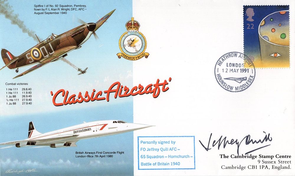 Lot 351: WW2 Battle of Britain RAF ace Jeffrey Quill...