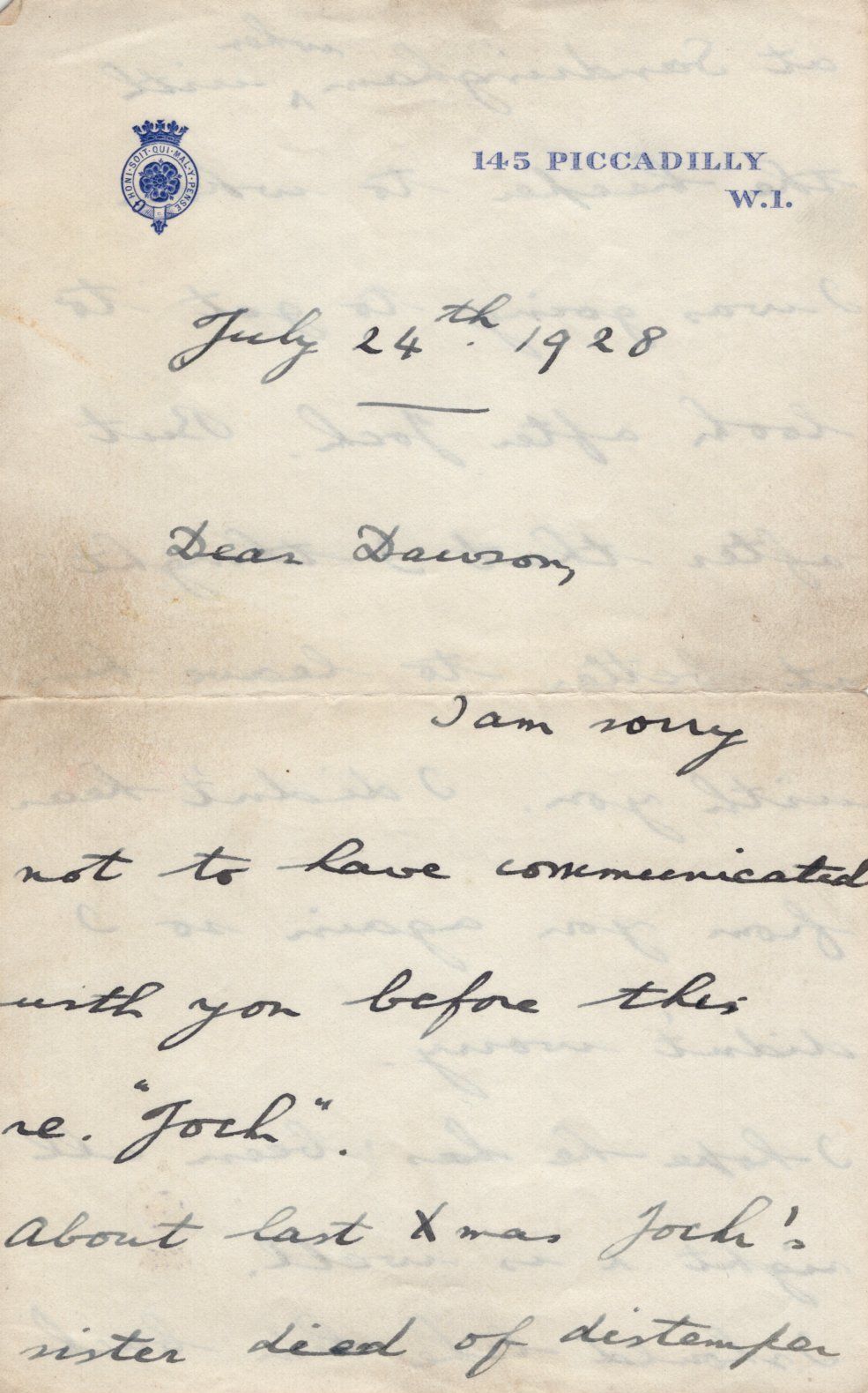 Lot 390: King George VI, autographed letter, signed using his...