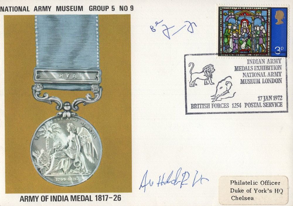 Lot 401: Ali Haidar VC signed National Army Museum FDC,...
