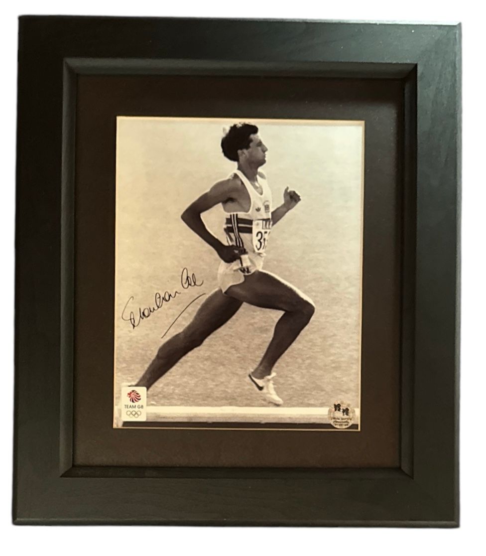 Lot 522: Lord Sebastian Coe signed Team GB 16x14 inch...