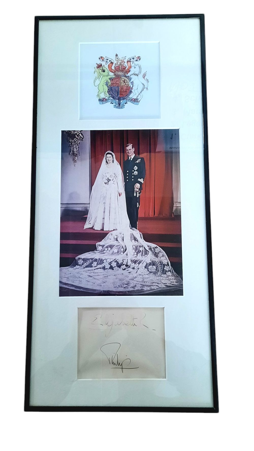 Lot 538: Queen Elizabeth II and Duke of Edinburgh signature...