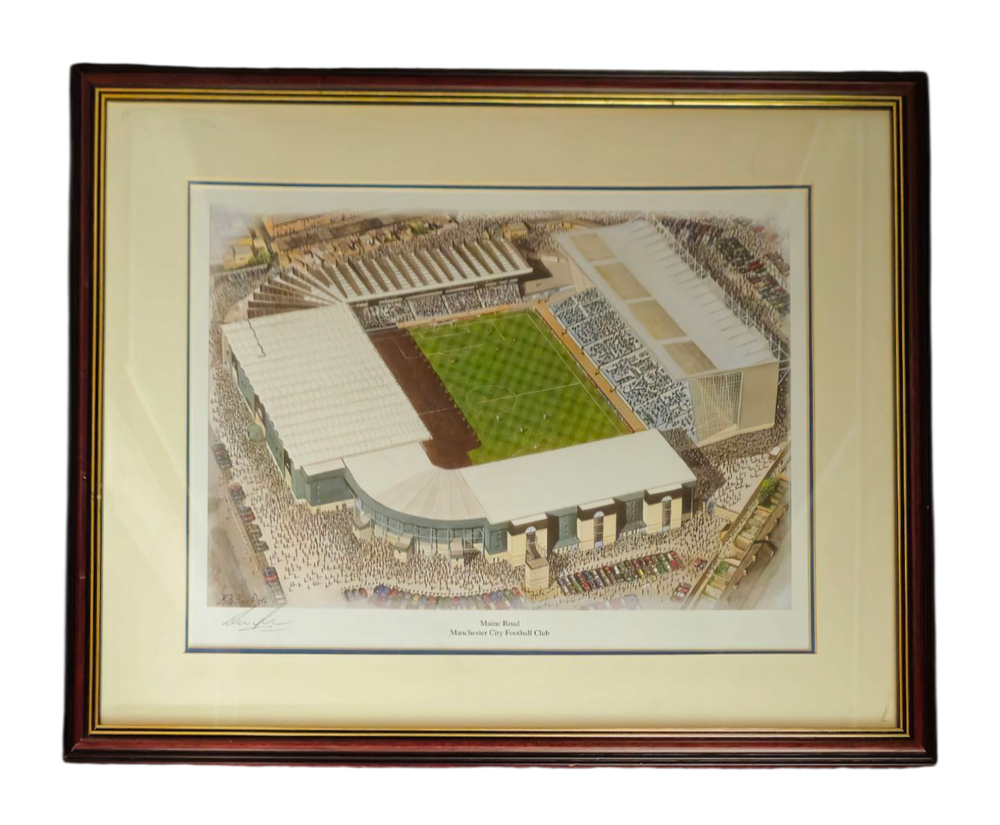 Lot 555: Signed signature unknown. Maine Road - Manchester City...