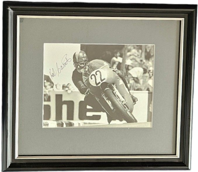Lot 569: Kel Carruthers signed 16x14 inch framed and mounted...
