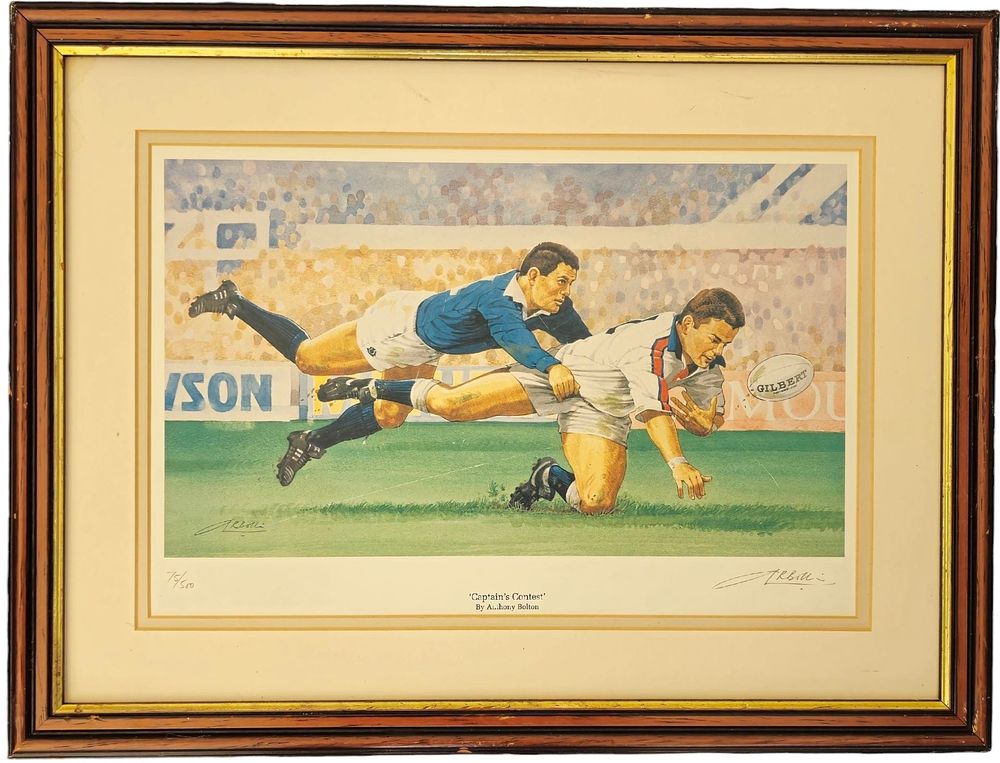 Lot 575: Will Carling and Gavin Hastings limited edition Rugby...