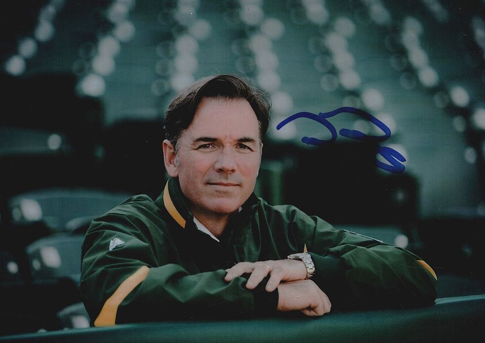 Lot 161: Billy Beane signed 6x4inch colour photo.