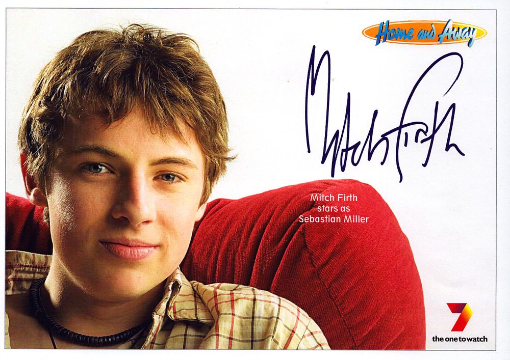 Lot 175: Mitch Firth signed 8x6inch colour photo.