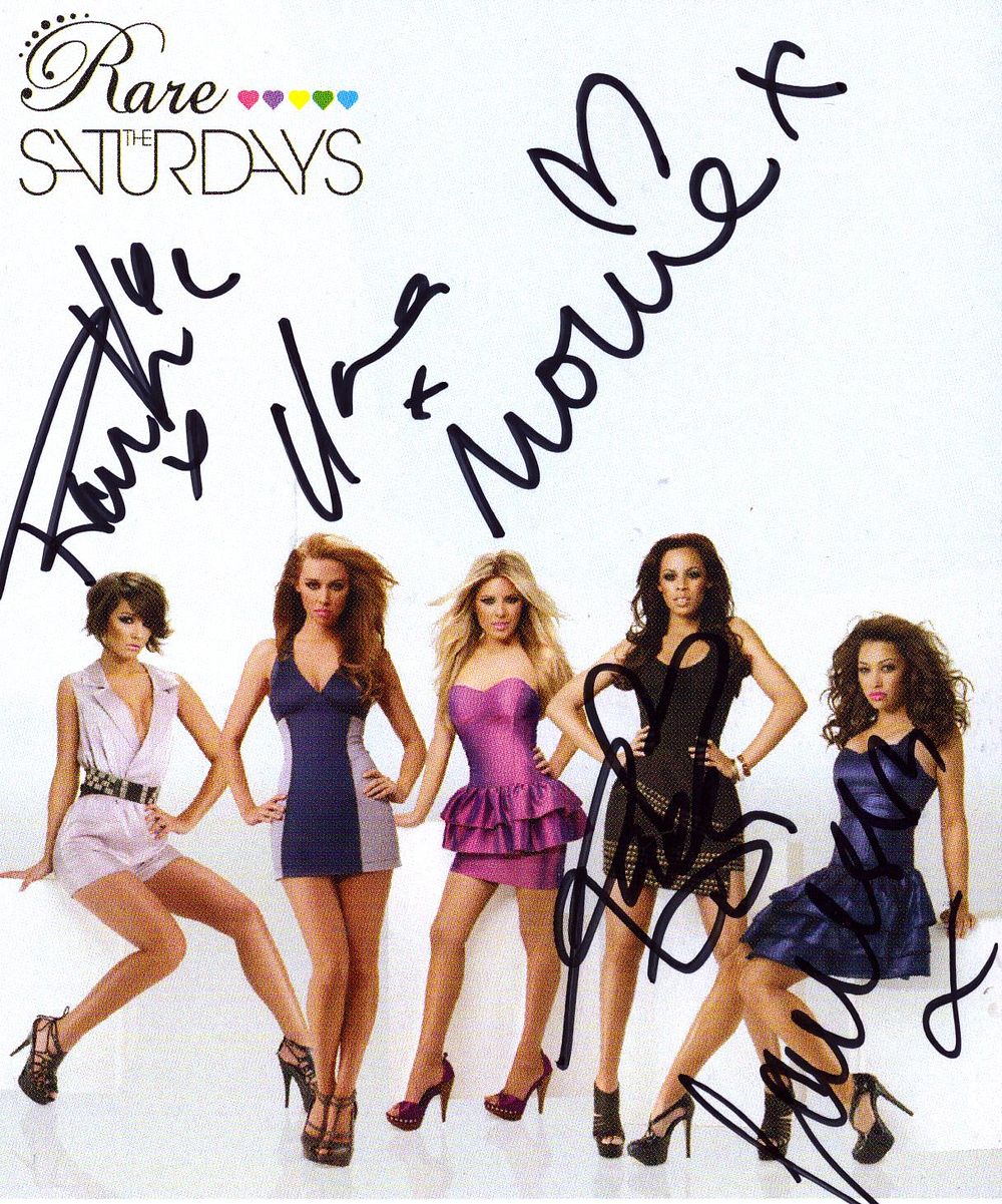 Lot 178: The Saturdays signed 6x4inch promo photo.