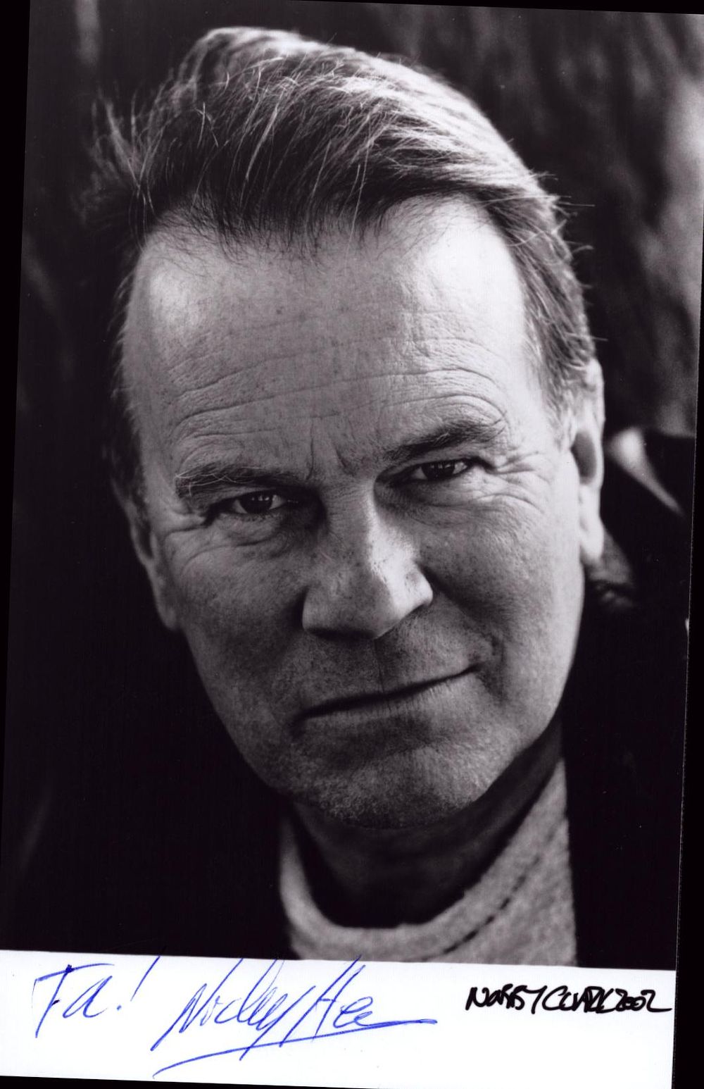 Lot 201: Nicky Hensen signed 6x4inch black and white photo.