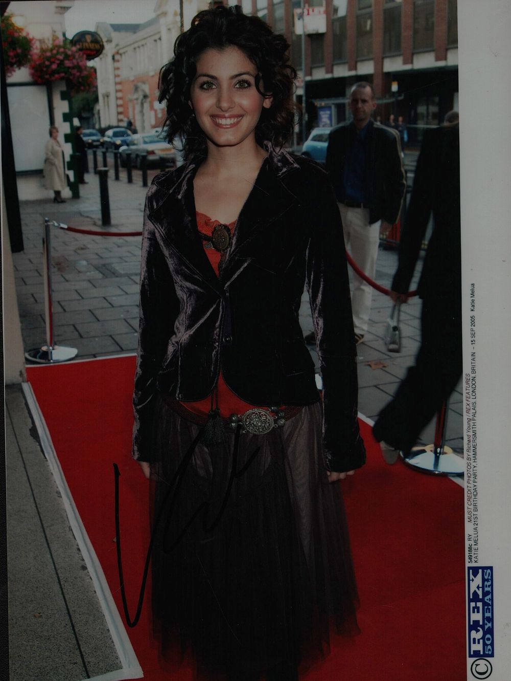 Lot 224: Katie Melua signed 8x6inch colour photo.