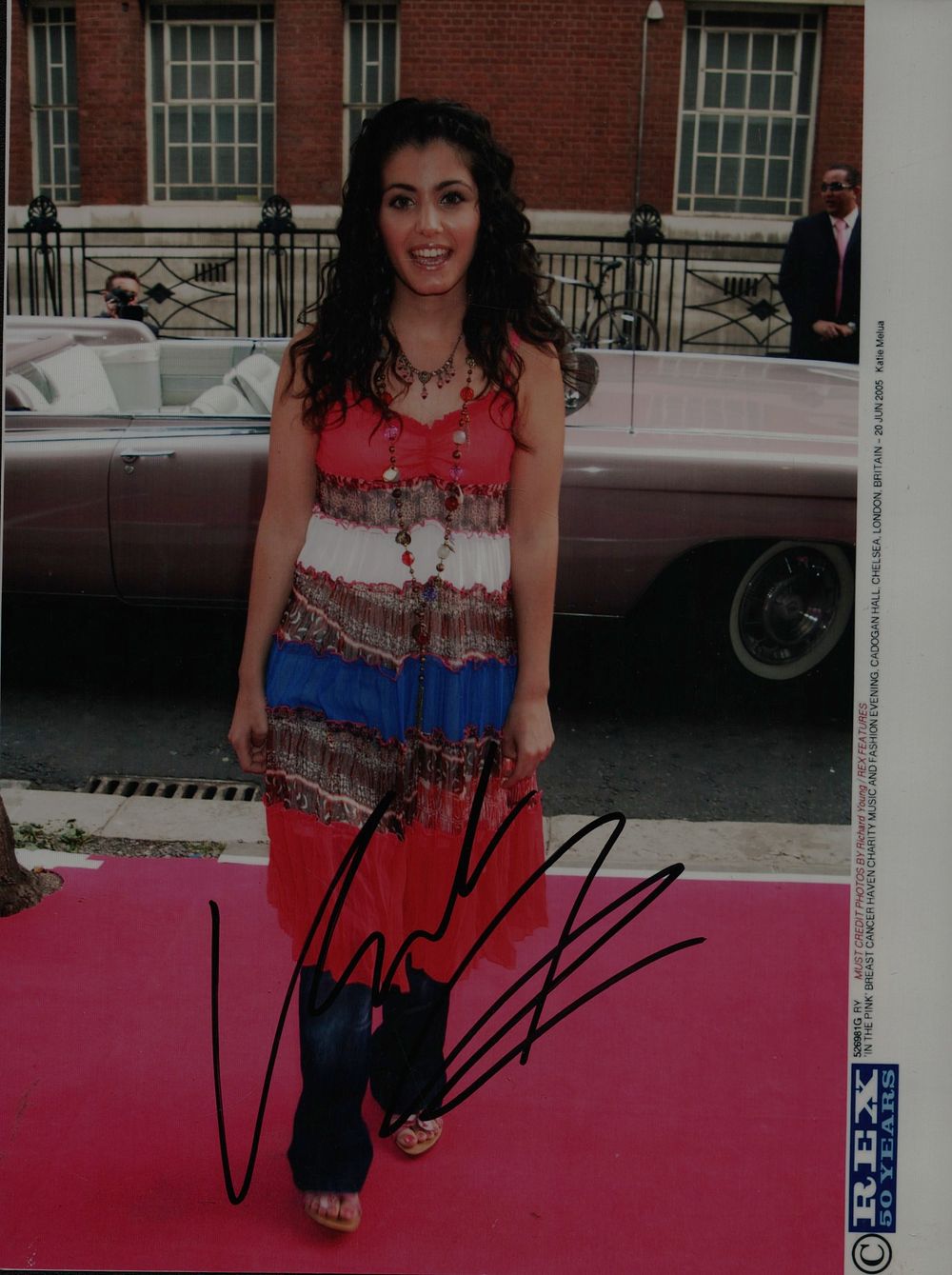Lot 226: Katie Melua signed 8x6inch colour photo.