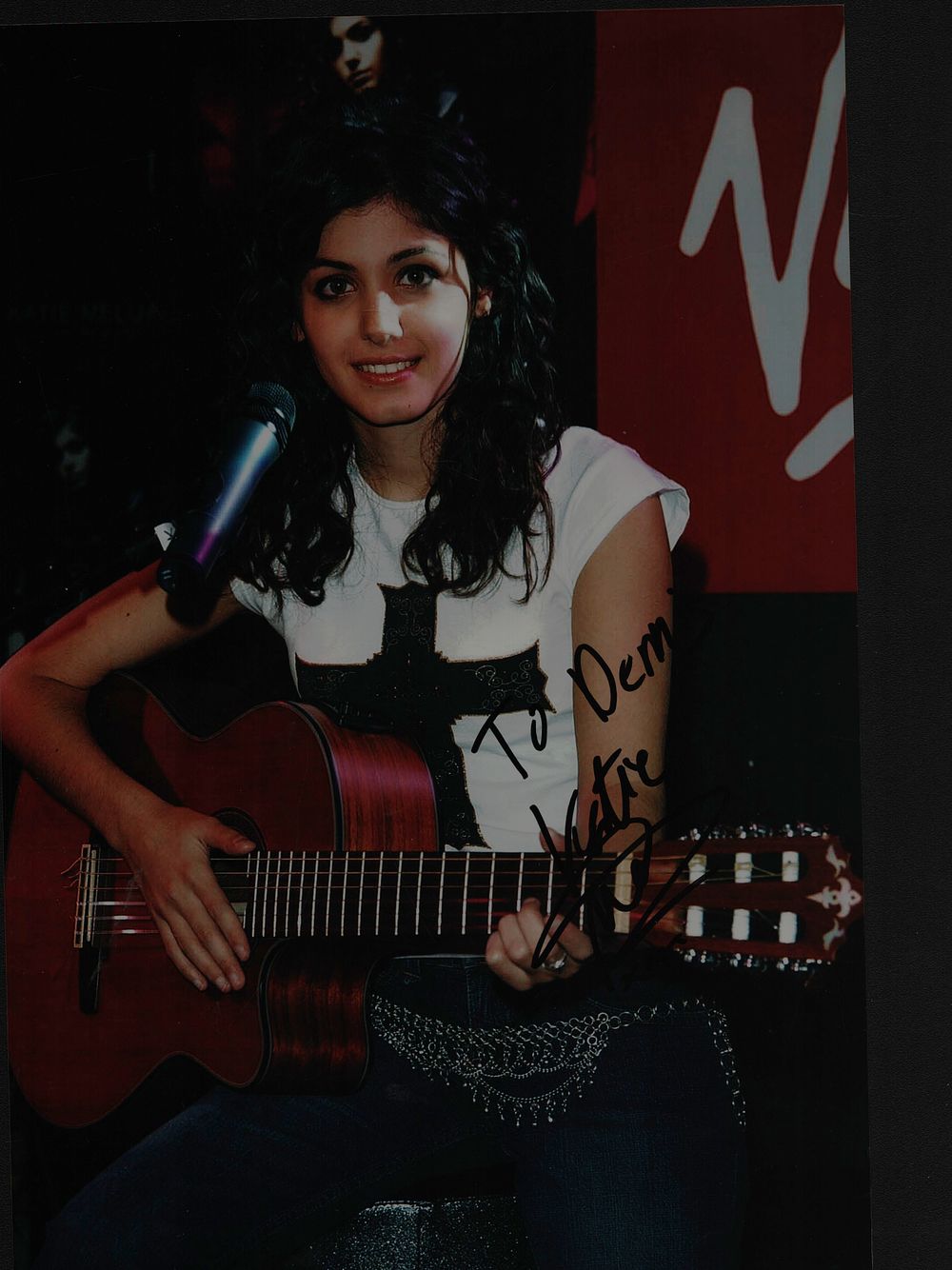 Lot 228: Katie Melua signed 12x8inch colour photo.