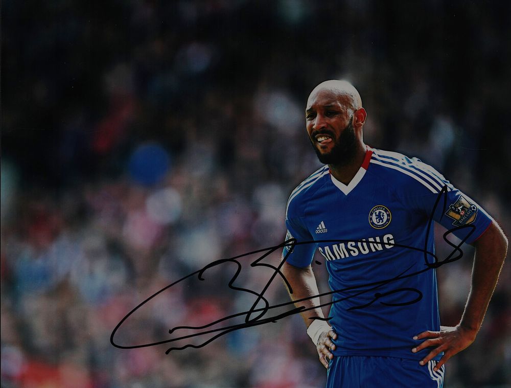 Lot 235: Nicolas Anelka signed 12x8inch colour photo pictured while...