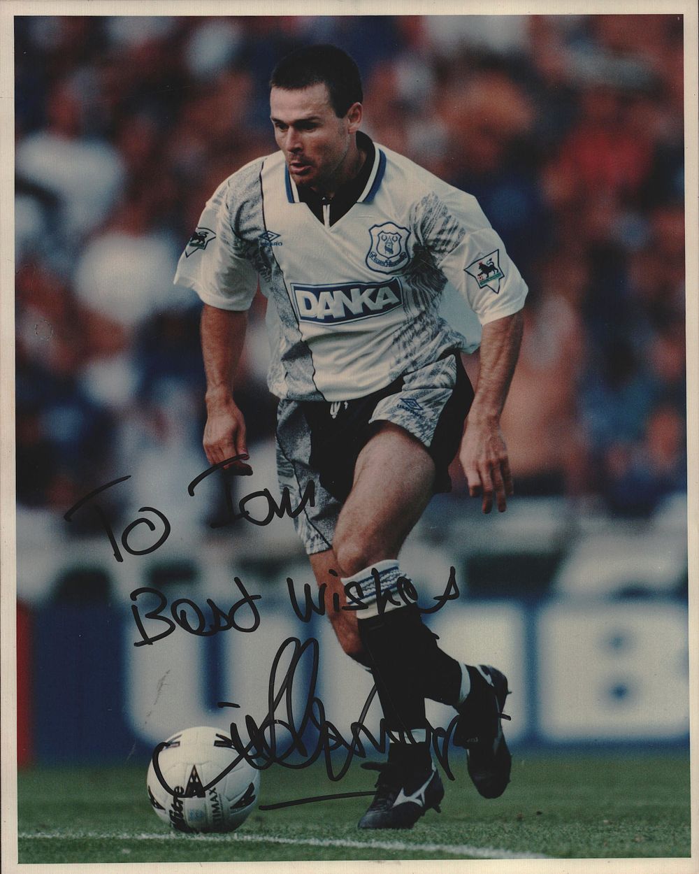 Lot 247: Anders Limpar signed 10x8inch colour photo pictured in...