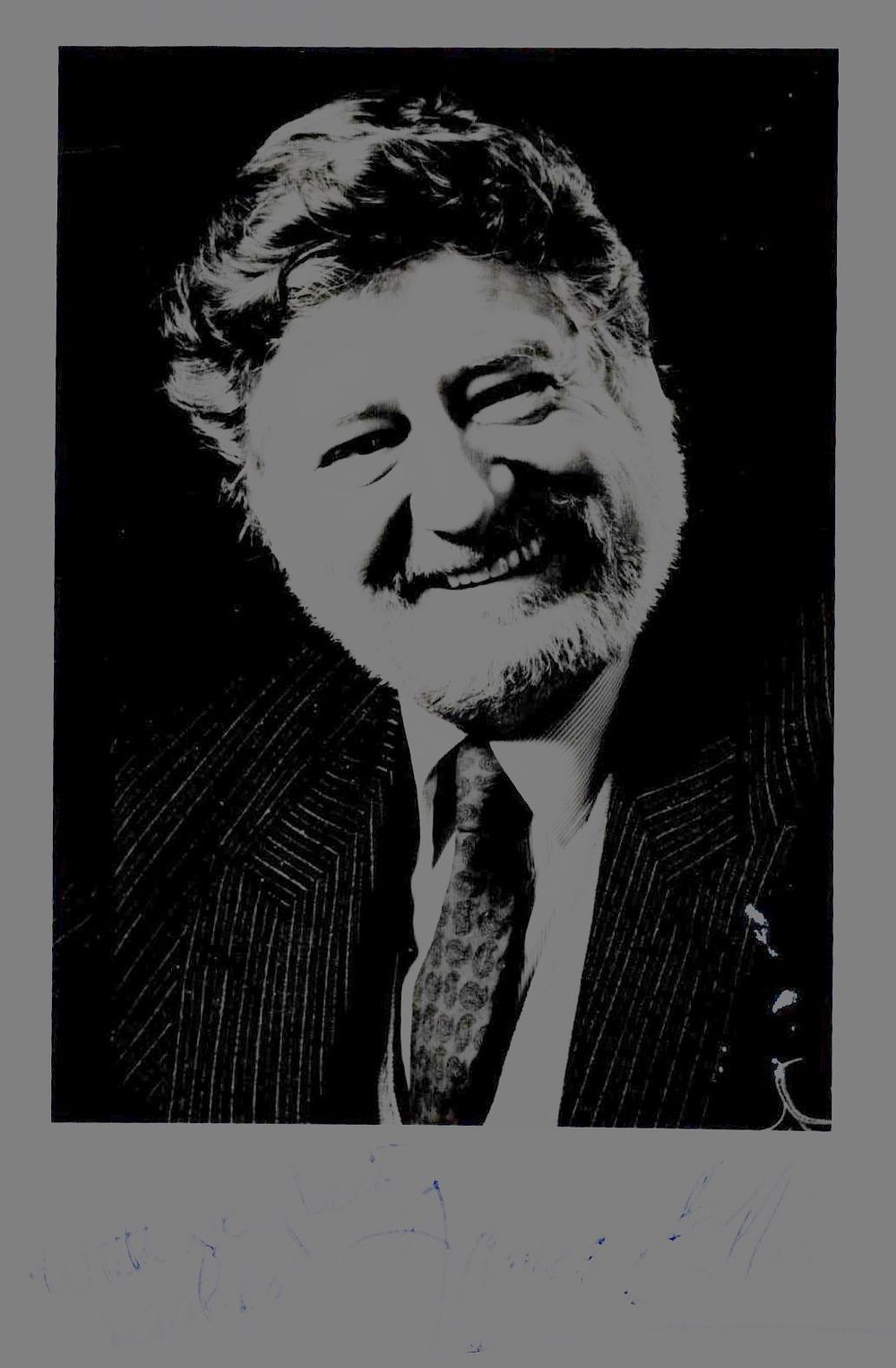 Lot 287: James Ellis signed 6x4 inch black and white...