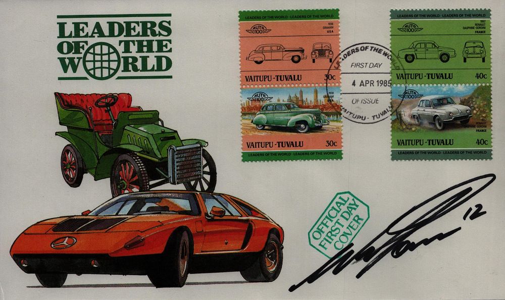 Lot 311: Will Power signed Leaders of the World FDC....