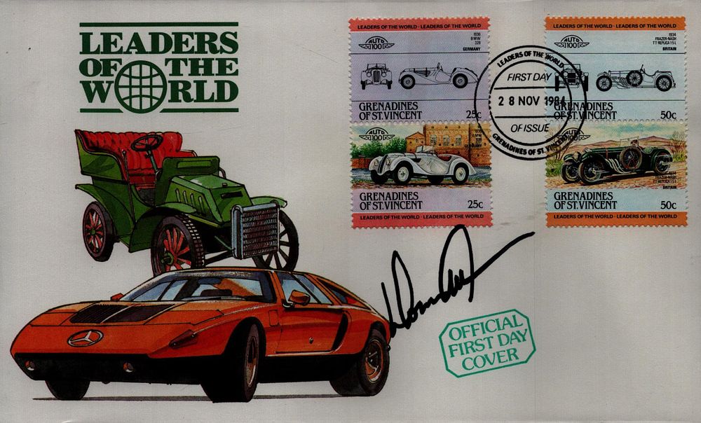 Lot 314: Donnie Allison signed Leaders of the World FDC....