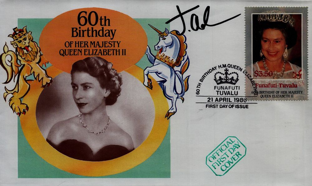 Lot 317: Jacob Anderson signed 60th birthday of HM Queen...