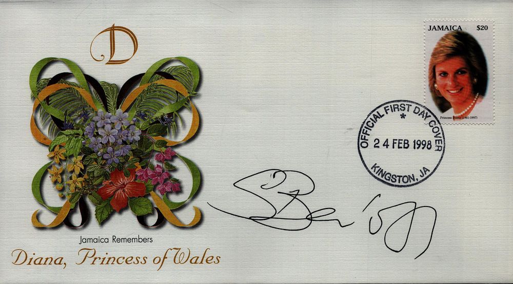 Lot 325: Steven Berkoff signed Diana Princess of Wales FDC....