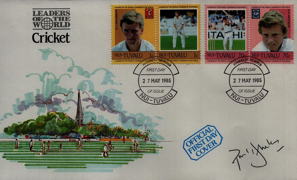 Lot 326: Paul Downton signed Leaders of the World cricket...