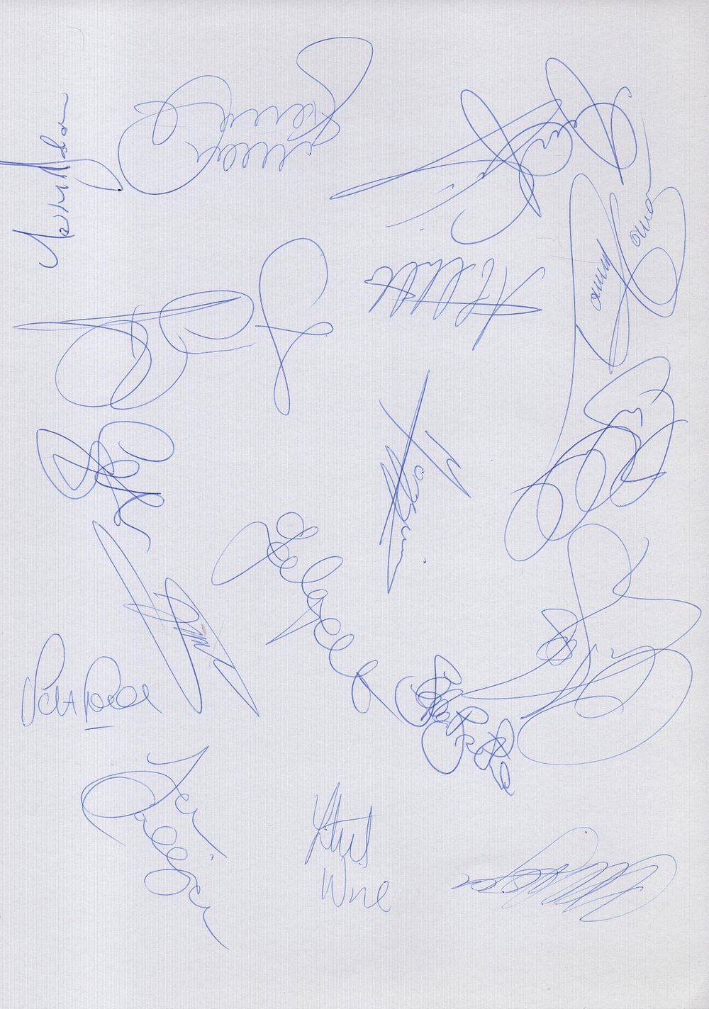 Lot 333: York City 2000/3 signed A4 sheet. Signed by...