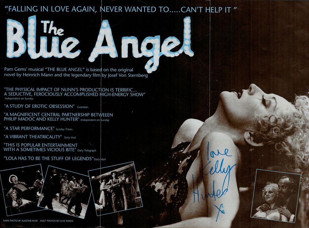 Lot 338: Kelly Hunter signed 12x8inch Blue Angel photo. Good...