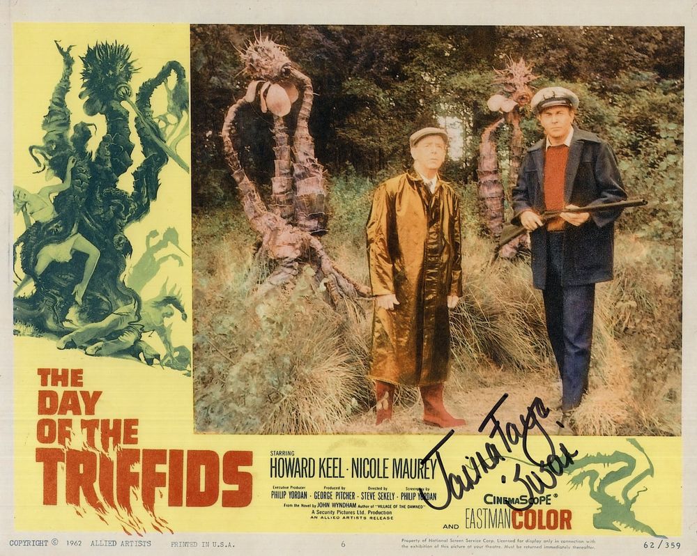Lot 370: The Day of the Triffids colour 8x10 movie...