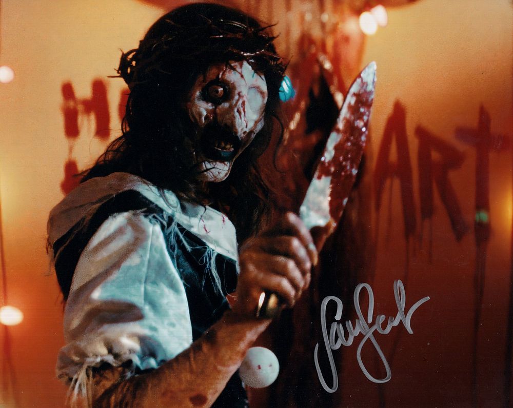 Lot 439: Terrifier horror movie colour 8x10 photo signed by...