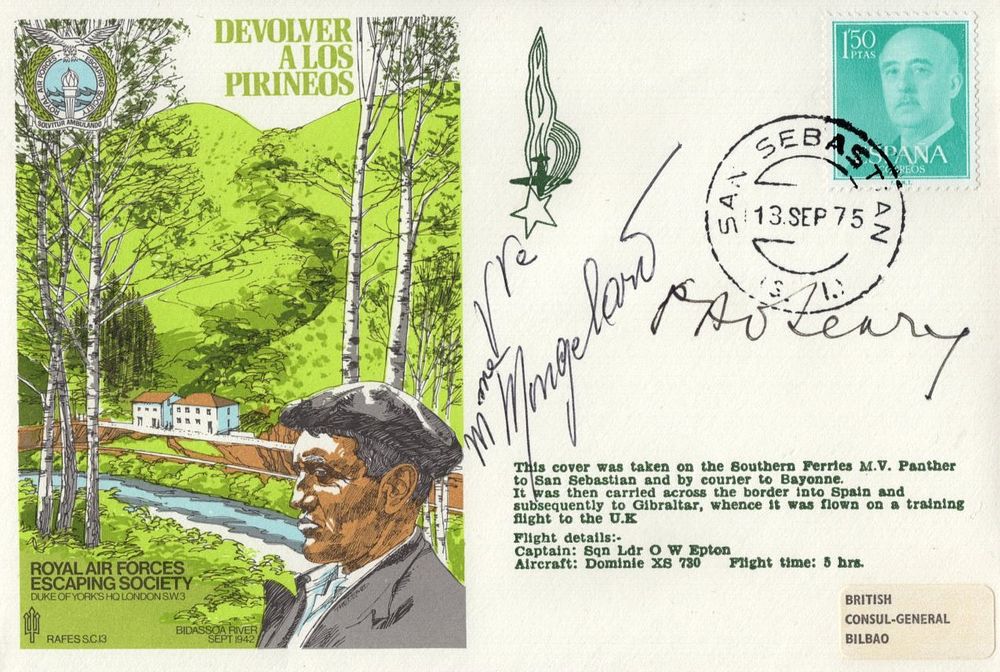 Lot 475: RAF Escaping Society 'escape across the Pyrenees' cover...