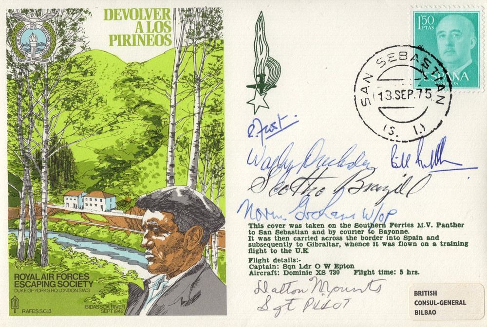 Lot 476: RAF Escaping Society 'escape across the Pyrenees' cover...