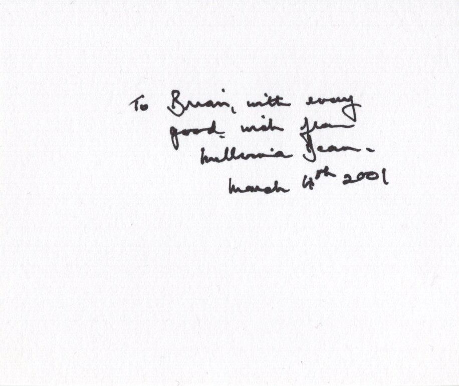 Lot 480: RMS Titanic survivor Millvina Dean signed 5x3 inch...